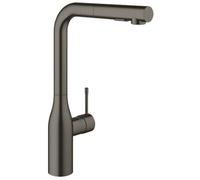 Grohe - Essence New monomando fregadero L-caño ducha dual - Brushed Hard Graphite