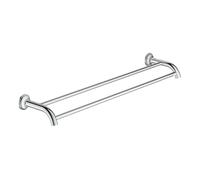 Grohe Essentials - Authentic doble de toalla plana, 1 pieza, 40654en1, Plateado, 40654001