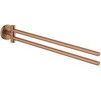 Grohe Essentials - Barra de soporte para toalla doble Brushed Warm Sunset