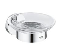 Grohe Essentials jabonera de pared cromo-transparente 40444001