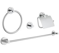 Grohe Essentials kit de accesorios 4 en 1 StarLight Chrome 40776001