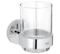 Grohe Essentials recipiente para cepillos de dientes transparente-cromo 40447001