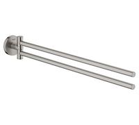 Grohe Essentials - Toallero de 2 brazos, SuperSteel, 40371dc1 Ref. 40371DC1