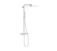 Grohe Euphoria conjunto de ducha a pared con termostato con rociador con efecto lluvia StarLight Chrome 26508LS0