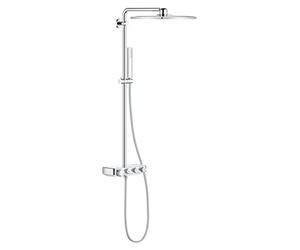GROHE Euphoria SmartControl System 310 Cube Duo Sistema de ducha con termostato incorporado, Cromo, 26508000