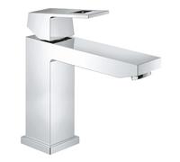 Grohe Eurocube - Grifo de baño, cuerpo liso, caño medio alto, tecnología Grohe EcoJoy (Ref. 23446000)