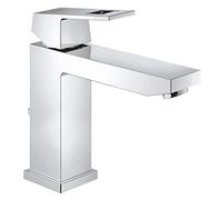 Grohe Eurocube - Grifo de lavabo con tecnología de ahorro de agua y limitador ecológico de caudal, tamaño M (Ref.23445000)