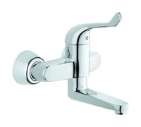 Grohe Euroeco Grifo mezclador de seguridad especial, de pared, proyección 197mm, sin desagüe automático, 32792000