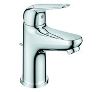 Grohe Euroeco Mezclador monomando de lavabo, tamaño S, 103 mm de proyección, desagüe metálico automático, 24456000