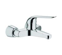 Grohe Euroeco Special Mezclador monomando de lavabo, de pared, 221 mm de proyección, sin juego de desagüe, conexiones S bloqueables, 32779000