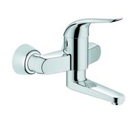 Grohe Euroeco Special Mezclador monomando de lavabo, de pared, proyección 197mm, sin desagüe automático, orientable, 32767000