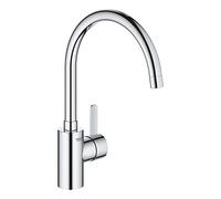 GROHE Eurosmart Cosmopolitan Mezclador monomando de fregadero, con caño alto, instalación monohilo, 32843002, Color: cromado