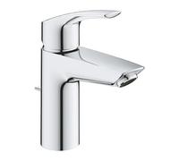 Mezclador monomando de lavabo Grohe Eurosmart, tamaño S, proyección 109 mm, juego de desagüe, 33265003, Color: cromado