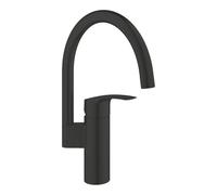 Grohe Eurosmart - Grifo mezclador para fregadero de cocina, boca alta, negro mate