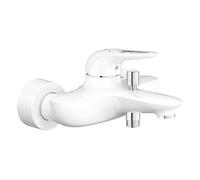 Mezclador monomando de bañera Grohe Eurostyle, 185 mm de proyección, montaje en pared, 33591LS3, Color: Blanco Luna