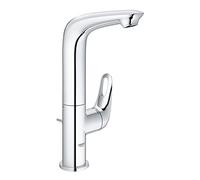 Mezclador monomando de lavabo Grohe Eurostyle, tamaño L, 127 mm de proyección, juego de desagüe, giratorio, maneta abierta, 23569003
