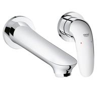 Mezclador de lavabo Grohe Eurostyle de 2 orificios, proyección 203mm, instalación oculta, sin desagüe automático, maneta cerrada, 29097003