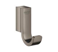 Grohe Gancho Sencillo para Batas con Acabado Starlight Resistente a los arañazos, 4,4 x 5 x 1,5 centímetros, Color Grafito Duro Cepillado (Referencia: 41039AL0)