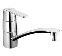 GROHE Get, Grifo de cocina (caño bajo, menor consumo de agua, sistema de instalación rápida), cromo, 32891000