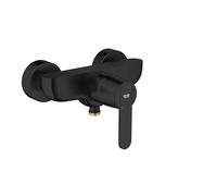 GROHE Get - Grifo monomando de ducha (instalación vista de pared, palanca metálica, cartucho cerámico 46mm, sistema antirretorno), negro mate, 328882430