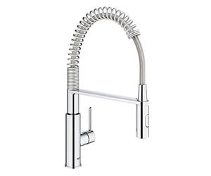 GROHE Get Swift - Grifo de cocina (caño alto extraíble, forma en C, giro de 360°, menor consumo de agua), cromo, 30361000