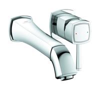 Grohe Grandera Mezclador de lavabo de 2 agujeros, proyección 234mm, instalación oculta, 29417000, Color: cromado