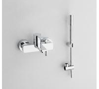 GROHE Mezclador lineal monomando para bañera 33850001 de pared con kit de ducha