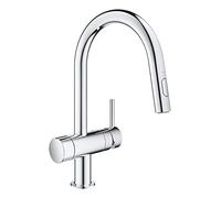 Grohe Grifo de cocina Minta, Caño en C y con teleducha