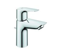 Grohe BauEdge mezclador monomando de lavabo, tamaño S, proyección de 95 mm, juego de desagüe, 23328001