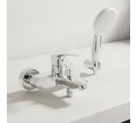 GROHE Grifo monomando para bañera Eurosmart 25276_3 montaje en pared con kit de