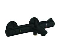 Grohe Grohtherm 800 mezclador termostático para bañera, alcance 168mm, conexiones en S, Matt Black, 1022032430