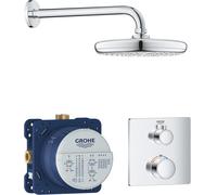 Grohe Grohtherm conjunto bañera/ducha empotrado con termostato con rociador con efecto lluvia cromo 34728000