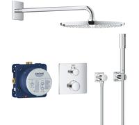 Grohe Grohtherm conjunto de ducha empotrado con termostato StarLight Chrome 34730000