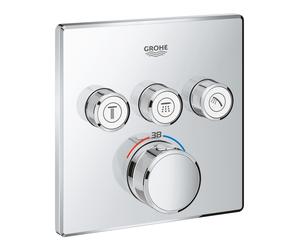 Grohe Grohtherm SmartControl grifo de bañera y ducha empotrado con termostato StarLight Chrome 29126000