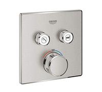 Grohe Grohtherm Smartcontrol - Termostatica cuadrada, acero inoxidable, 1SC (29124DC0)