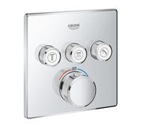 El termostato Grohe Grohtherm SmartControl con tres válvulas de cierre, 29126000, Color: cromado