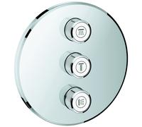 Grohe Grohtherm SmartControl válvula empotrada de 3 vías, roseta de pared red...