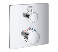 Grohe Grohtherm - Termostato cuadrado de 2 vías con Aquadimmer ducha /ducha (Ref. 24079000)