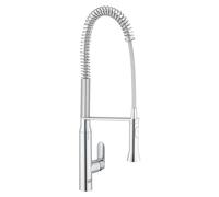 Grohe K7 - Grifo de Cocina, Caño al to, Cabezal Profesional, Acabado Grohe Starlight (32950000), Cromo, L