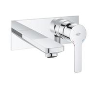 GROHE Mezclador lavabo Lineal Grande 2 orificios pared proyección 153 mm cromado 19409001