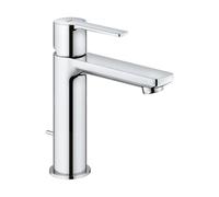 Mezclador monomando Lineare de Grohe para lavabo, tamaño S, juego de desagüe, proyección 128mm, 32114001, Color: cromado