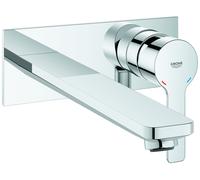 Grohe Lineare mezclador de lavabo de 2 agujeros, de pared, proyección 207mm, 23444001, Color: cromado