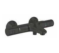 Grohe Mezclador Termostático para Baño/Ducha 1/2 345982430 Negro Mate Montaje en Pared Visto Ahorro de Agua