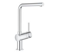 Mezclador monomando de fregadero GROHE Minta, caño en L, 31375000, Color: cromado