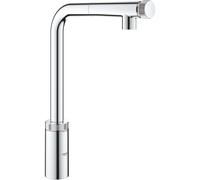 GROHE Minta SmartControl mezclador de fregadero, con rociador laminar extraíble, 31613000, Color: cromado
