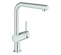 Grohe Minta Monomando de fregadero 1/2" HIGH Supersteel Infinity Finish, 32168DC