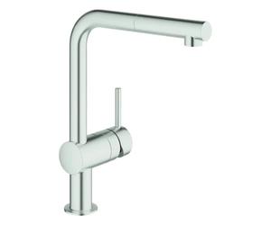 Grohe Minta Monomando de fregadero 1/2" HIGH Supersteel Infinity Finish, 32168DC