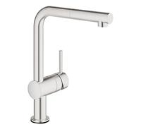GROHE Minta Touch Quickfix - Grifo de fregadero electrónico, caño en L, acero, ref. 31360DC1