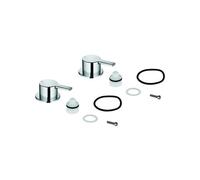 GROHE Par De Mangos 48357 Marcado Azul/Rojo Para Lineal Cromo