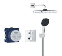 Grohe Vitalio Comfort conjunto de ducha empotrado con termostato con rociador con efecto lluvia StarLight Chrome 34882000
